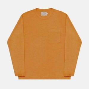 Heavy Duty Long Sleeve Pocket Tee - Old Gold (NWT) (Deadstock)